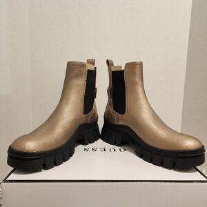 Guess Gold Ankle Boots